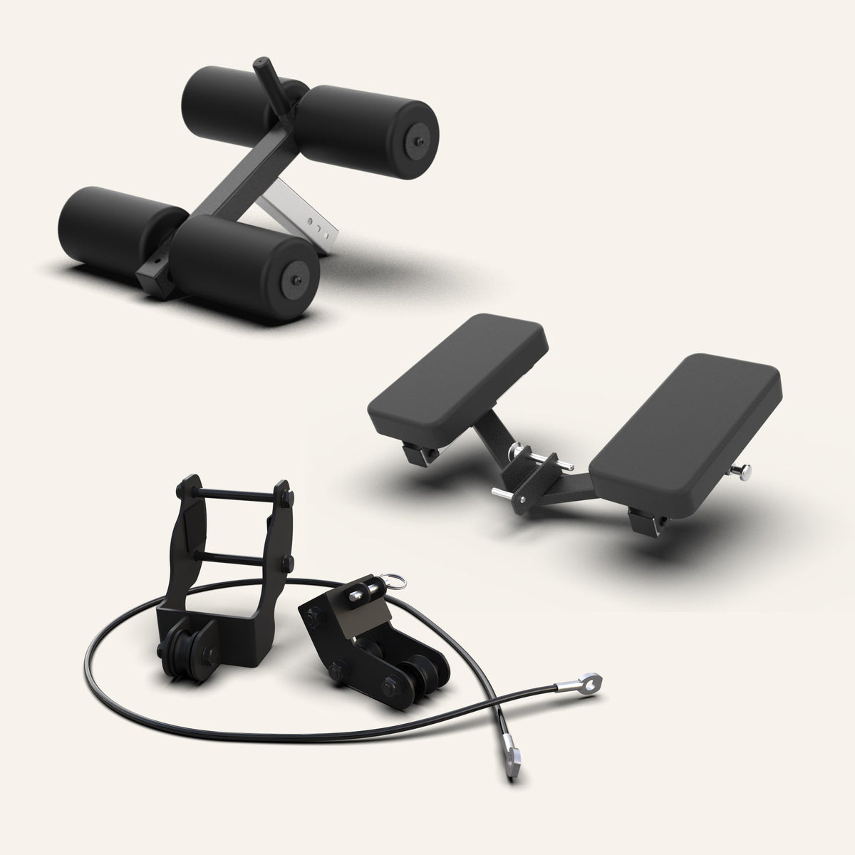 Sit-Up + Bicep + Cable Attachment
